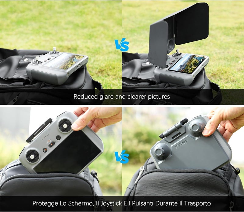 FPVtosky غطاء واقي من الشمس لجهاز التحكم RC 2 لطائرة DJI Mini 4 Pro، واقي عصي التحكم لجهاز DJI RC 2 لملحقات DJI Ari 3، حماية شاشة جهاز التحكم لطائرة DJI Mini 4 Pro، ملحقات DJI Mini 4 Pro - Image 3